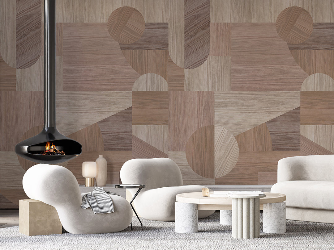 Wood Texture Composition Wall Mural AM094