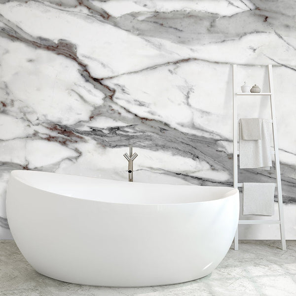 Gray Calacatta Marble Wall Mural CCM198 - CostaCover - Peel and stick Removable Wallpaper - Abstract - abstract marble - abstract mural