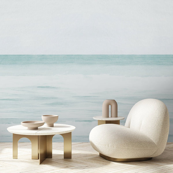 Pastel Ocean View Wall Mural AM167 - CostaCover-Peel and stick Removable Wallpaper-abstract wallpaper-accent wallpaper-adhesive wallpaper