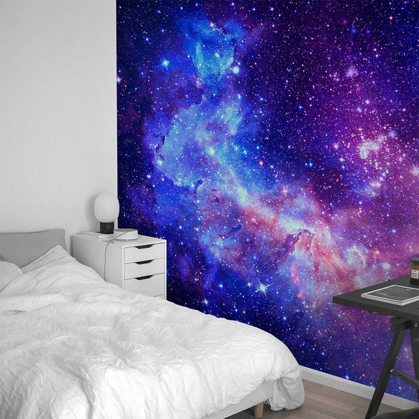 Cosmic Galaxy Glow Wall Mural WM054 - CostaCover - Peel and stick Removable Wallpaper - accent wallpaper - adhesive wallpaper - adhesive wallpaper design