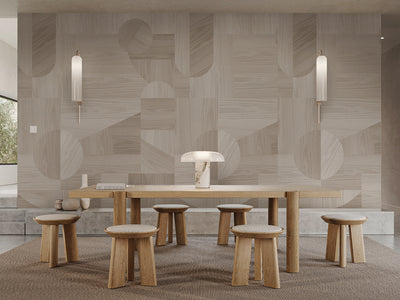 Light Oak Wood Texture Wall Mural AM096