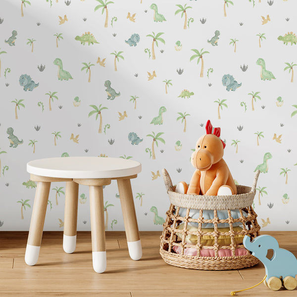 Dinosaur Palm Tree Wallpaper L144