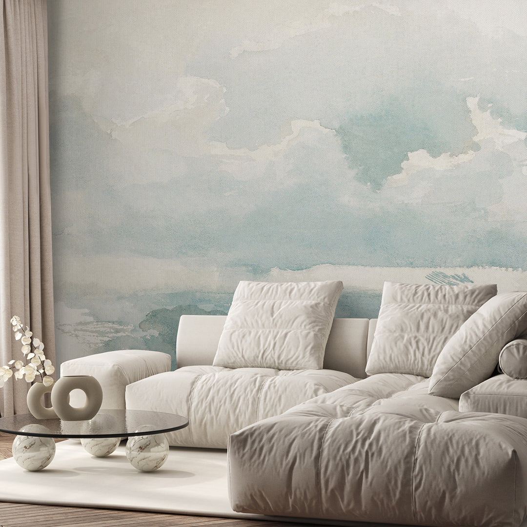 Vintage Coastal Landscape Wall Mural AM100