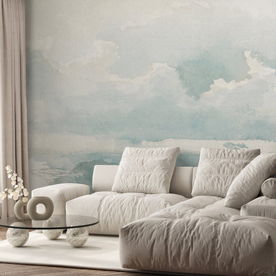 Vintage Coastal Landscape Wall Mural AM100