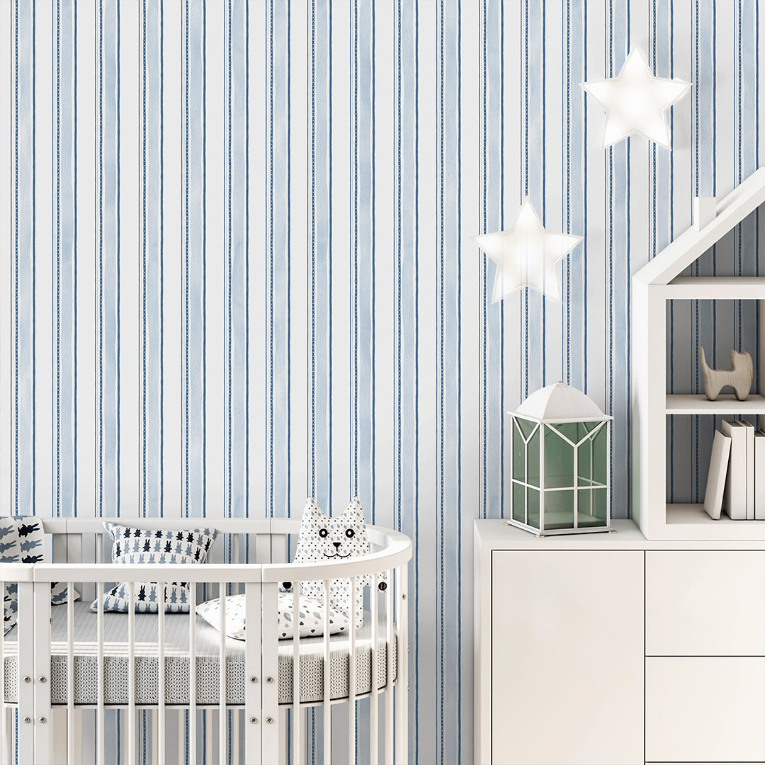 Blue Stripes Wallpaper A039