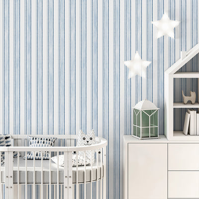 Blue Stripes Wallpaper A039
