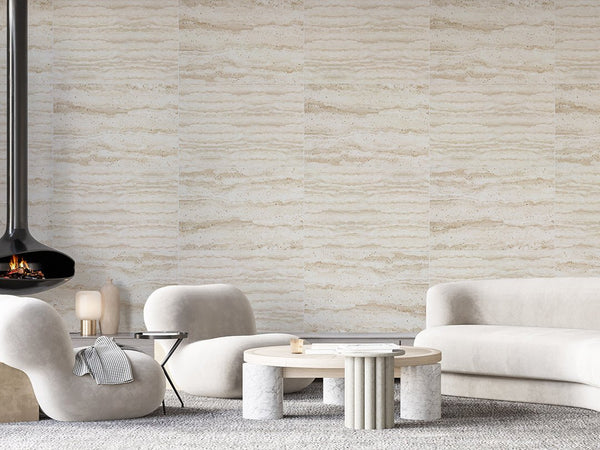 Travertine Tile Wall Mural AM099 - CostaCover - Peel and stick Removable Wallpaper - about walls - Abstract - abstract lines