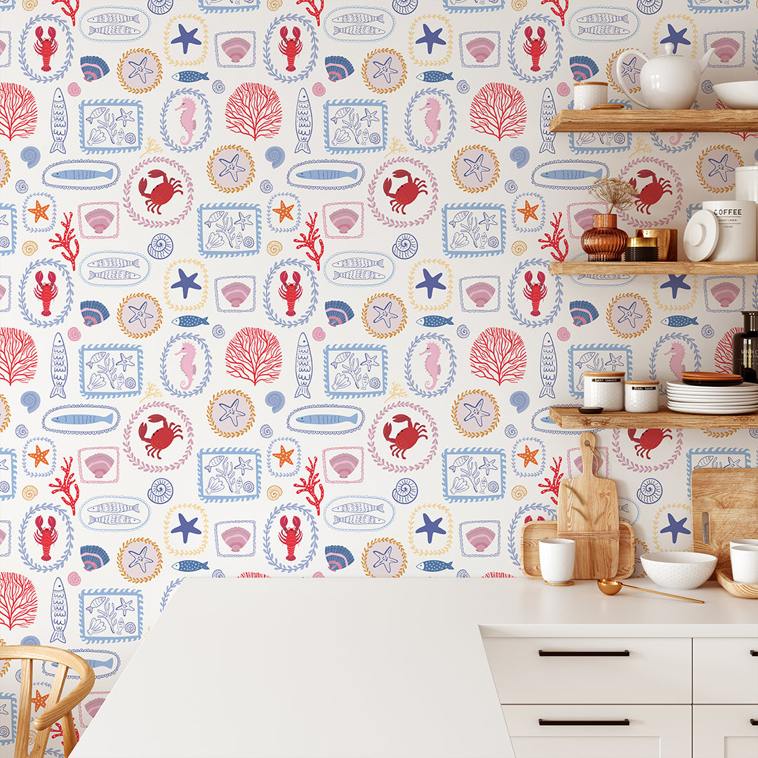 Coastal Kitchen Tile Wallpaper CC360