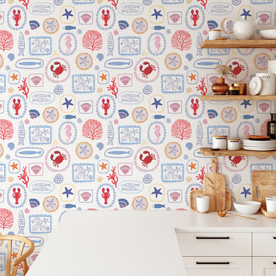 Coastal Kitchen Tile Wallpaper CC360