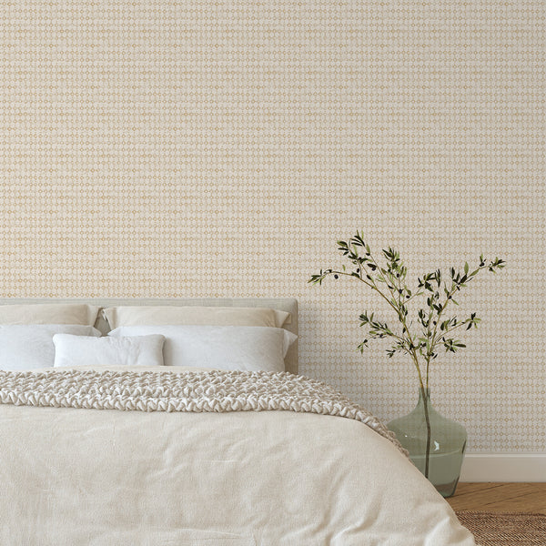 Warm Tan Minimalist Geometric Wallpaper L081