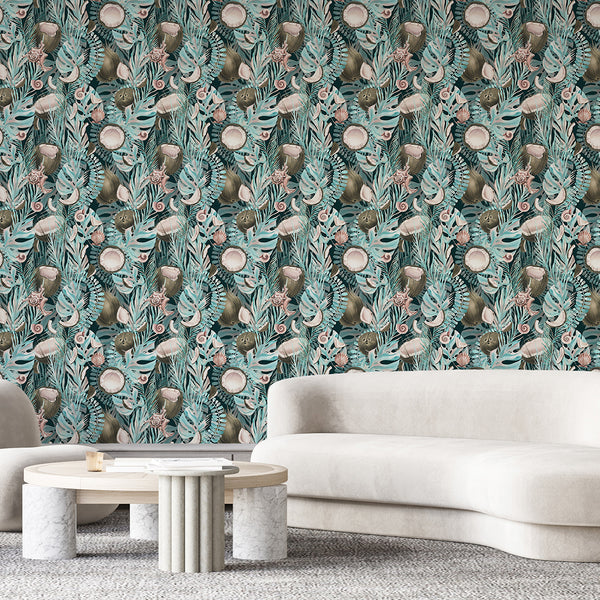 Tropical Coconut Wallpaper A114