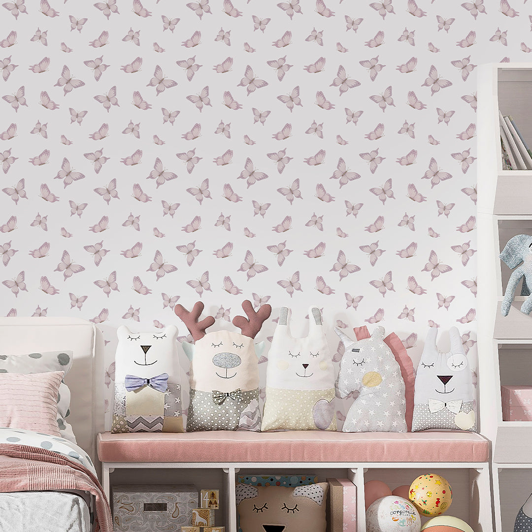 Pink Tiny Butterfly Wallpaper A050