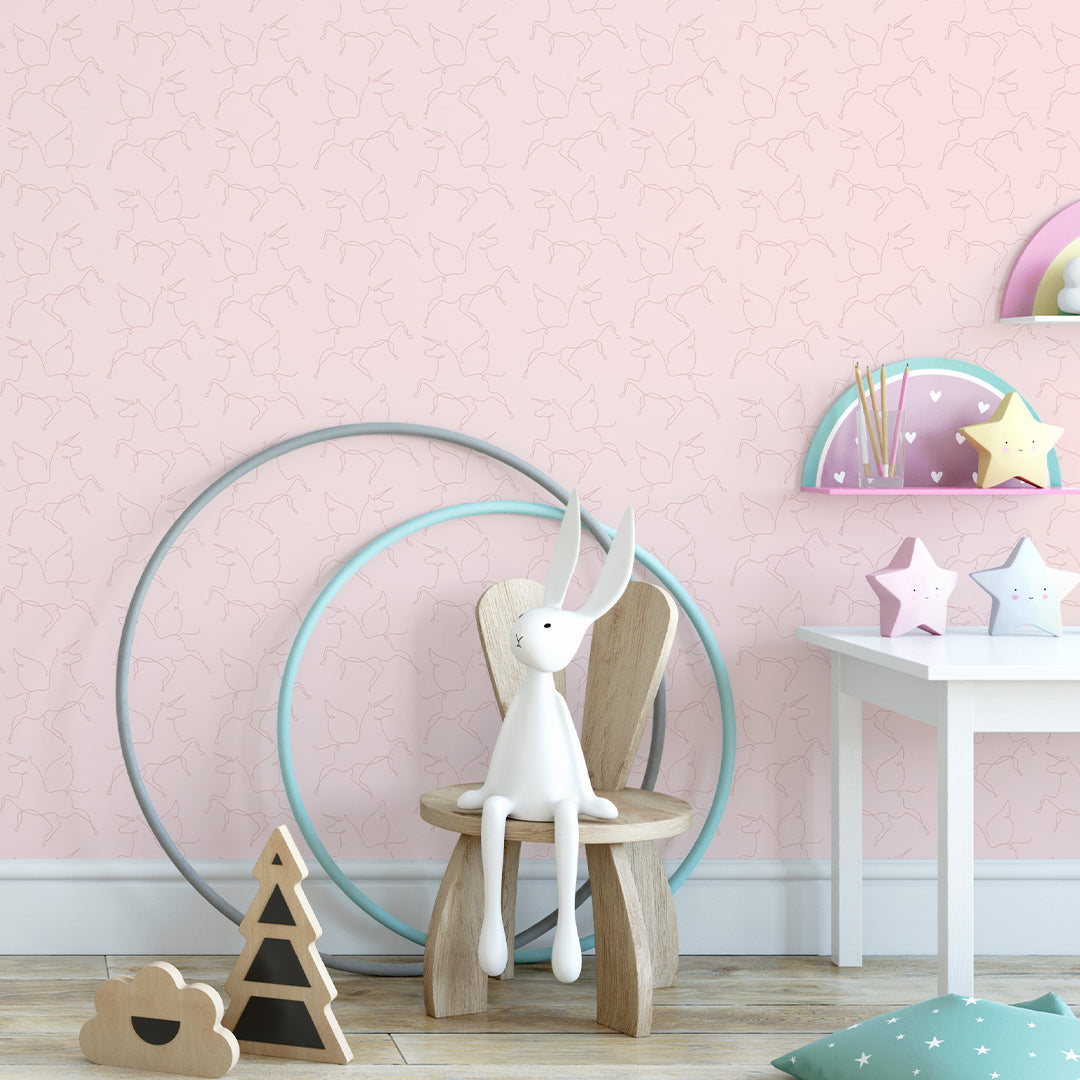 Pink Abstract Unicorn Wallpaper W138