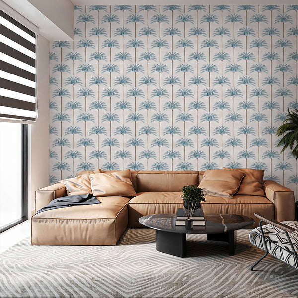 Blue Palm Tree Wallpaper A131