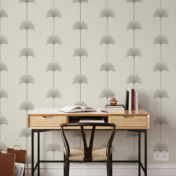 Neutral Palm Tree Wallpaper L001