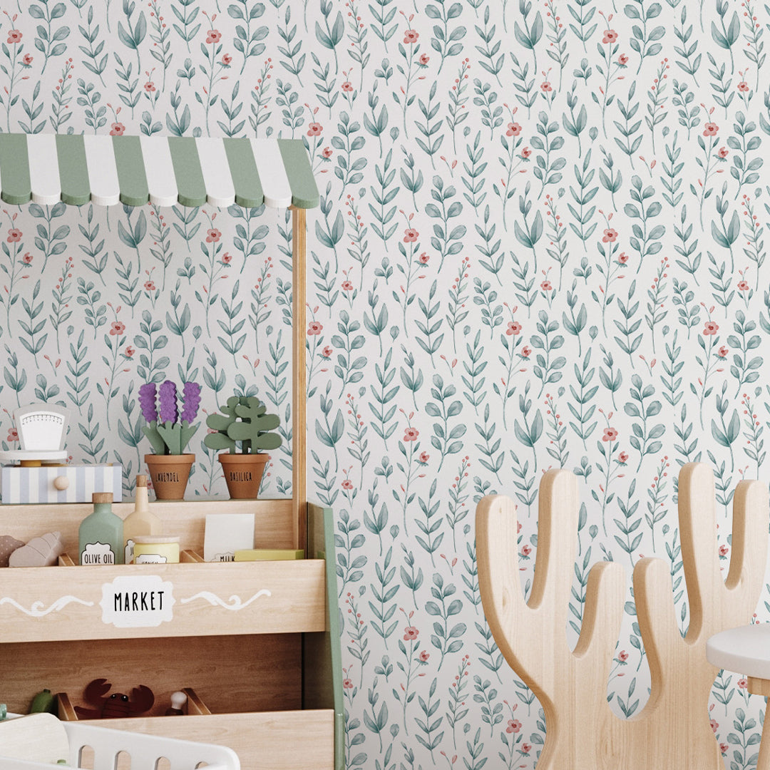 Delicate Floral Wallpaper A052