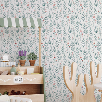 Delicate Floral Wallpaper A052