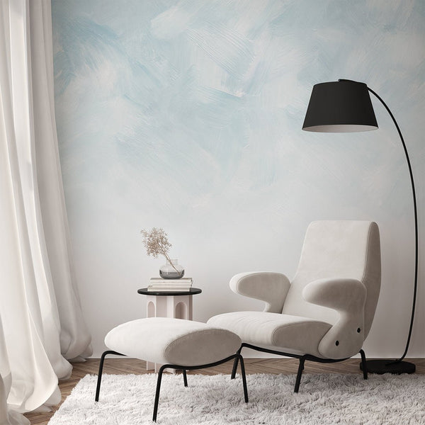 Blue Ombre Strokes Wall Mural WM104 - CostaCover - Peel and stick Removable Wallpaper - Abstract - abstract mural - abstract paint