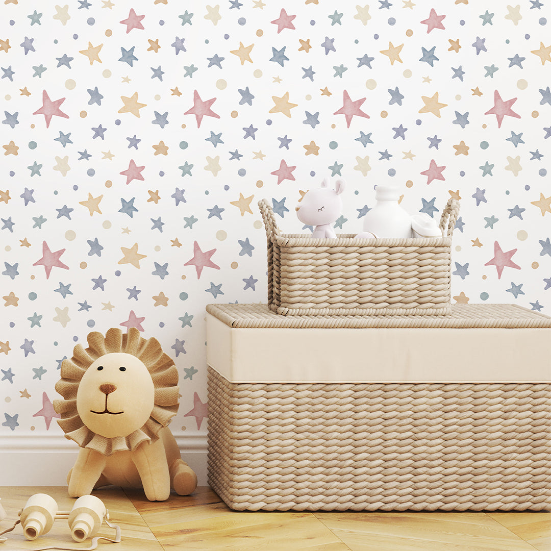 Colored Stars Wallpaper S120