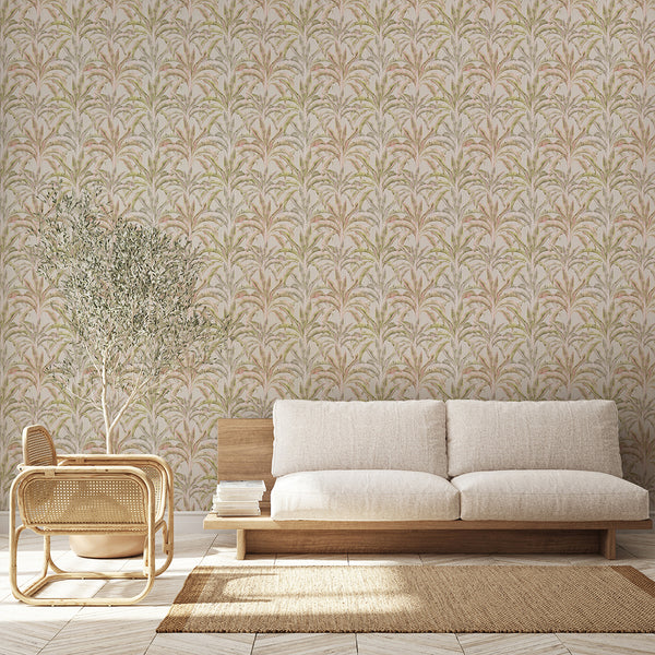 Pastel Banana Leaf Wallpaper A138