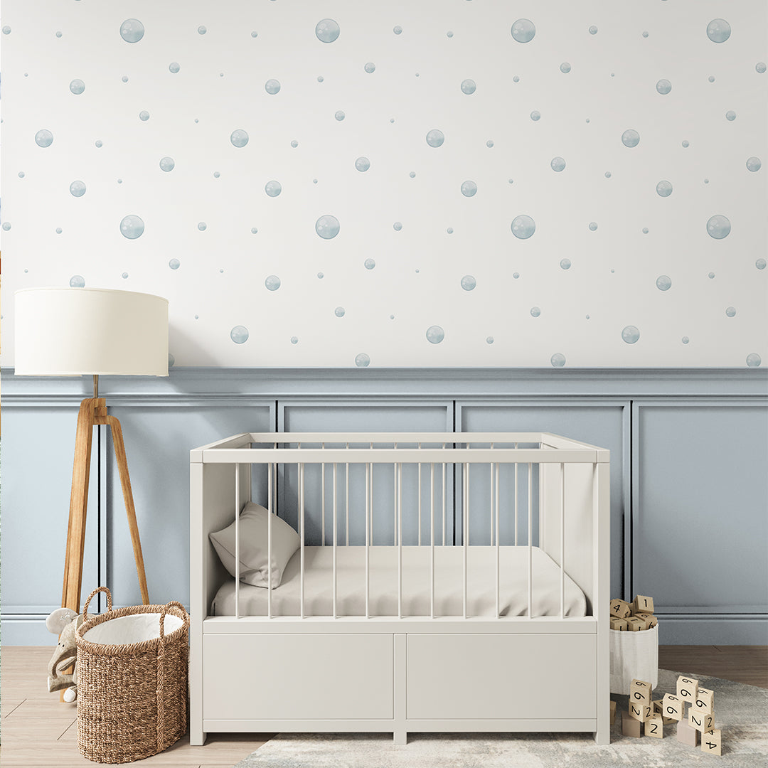 Blue Bubbles Wallpaper S087