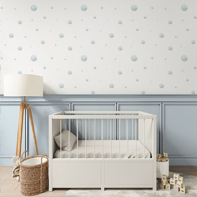 Blue Bubbles Wallpaper S087