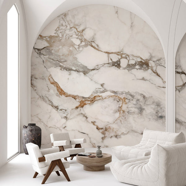 Gray Calacatta Marble Wall Mural CCM161 - CostaCover - Peel and stick Removable Wallpaper - Abstract - abstract marble - abstract mural