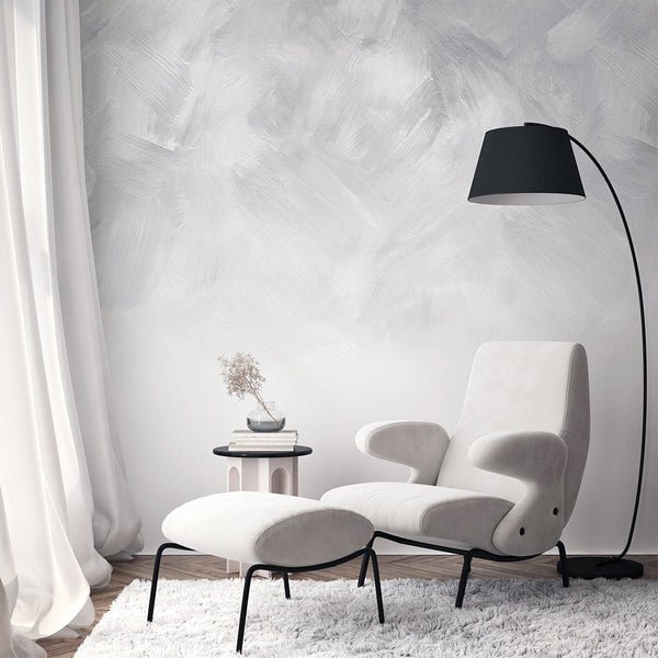 Gray Ombre Strokes Wall Mural WM106 - CostaCover - Peel and stick Removable Wallpaper - Abstract - abstract mural - abstract paint