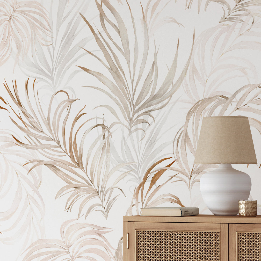 Tropical Palm Leaves Wallpaper W004