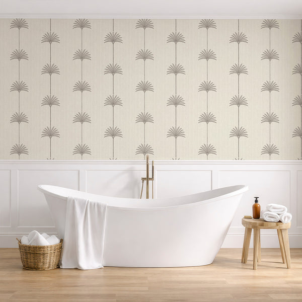 Neutral Palm Tree Wallpaper L001