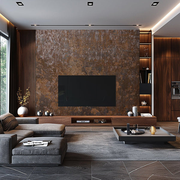 Brown Rusty Metal Texture Wall Mural CCM202 - CostaCover - Peel and stick Removable Wallpaper - Abstract - abstract wallpaper - accent wallpaper