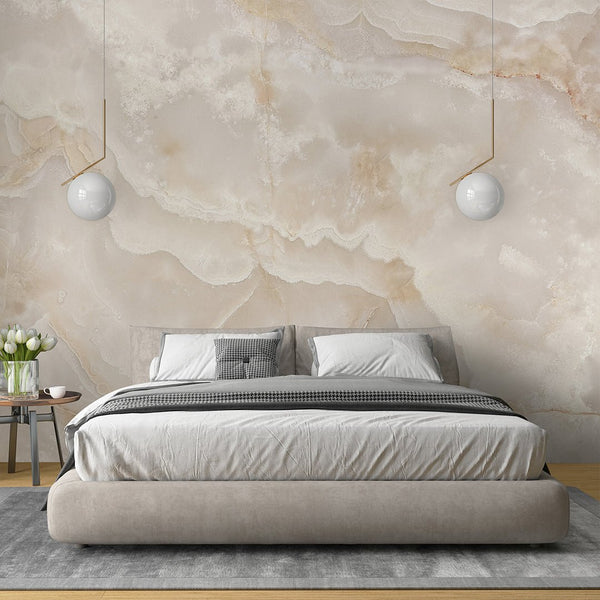 Beige Marble Wall Mural CCM201 - CostaCover - Peel and stick Removable Wallpaper - Abstract - abstract marble - abstract mural