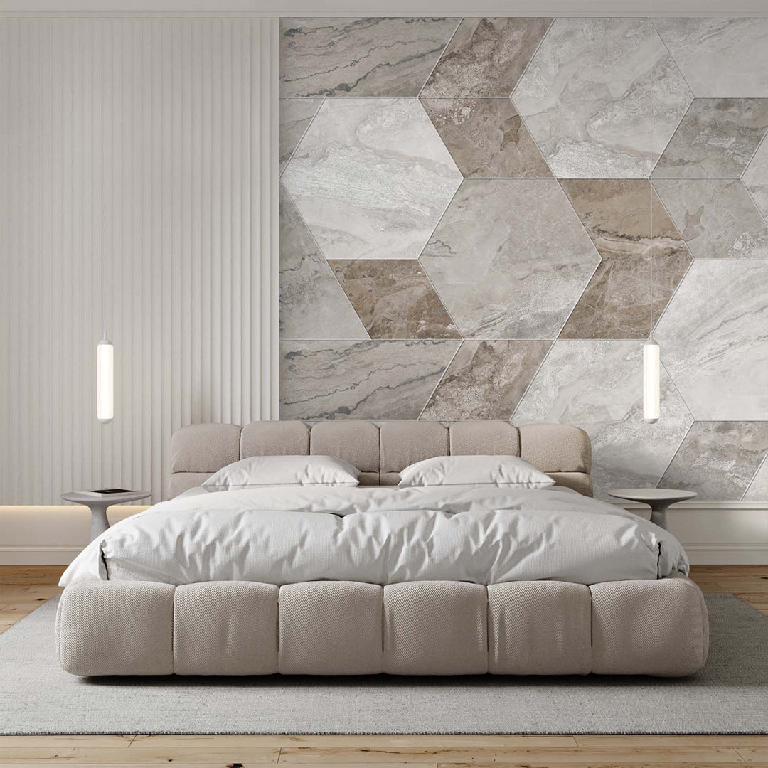 Marble Honeycomb Wall Mural AM105