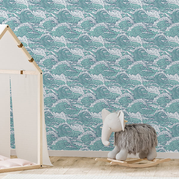 Japanese Ocean Wave Wallpaper A102