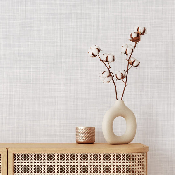 Gray Linen Texture Wallpaper CC341 - CostaCover - Peel and stick Removable Wallpaper - Abstract - abstract arches - Abstract Labyrinth Lines