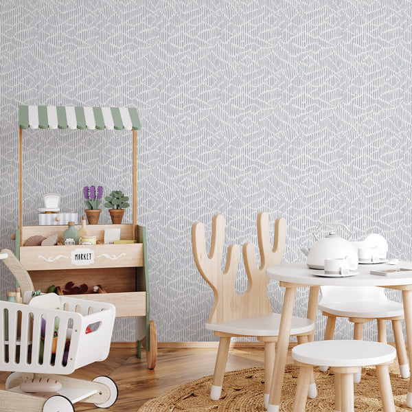 Blue Stroke Waves Wallpaper A101