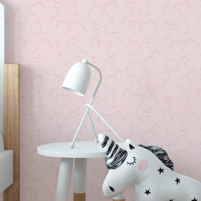 Pink Abstract Unicorn Wallpaper W138