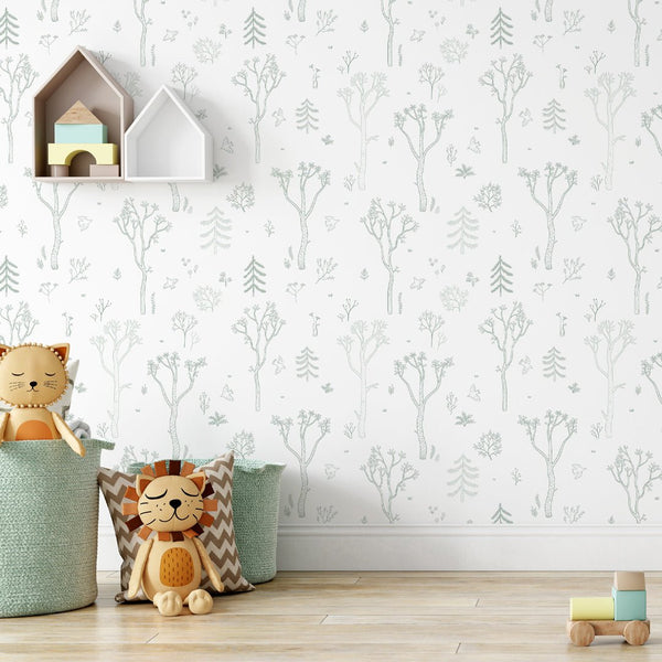 Green Tree Forest Wallpaper S045