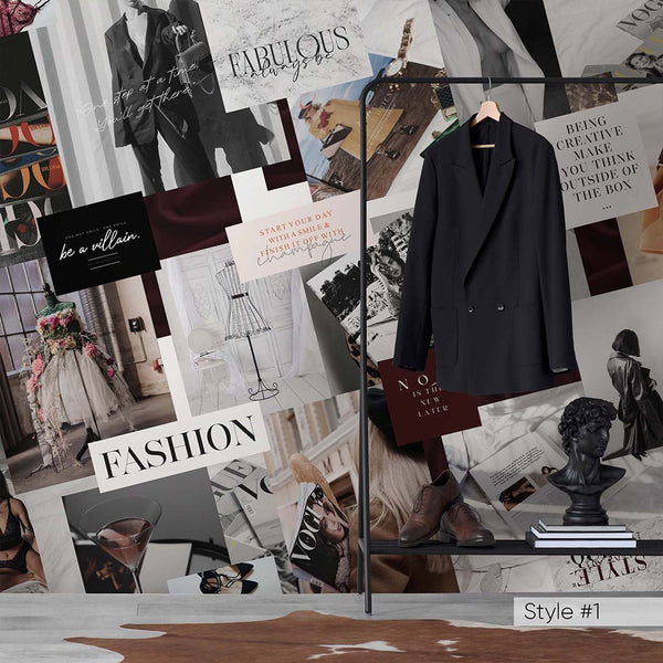 Fashion Style Wall Mural CCM174 - CostaCover - Peel and stick Removable Wallpaper - abstract wall art - abstract wallpaper - accent wallpaper