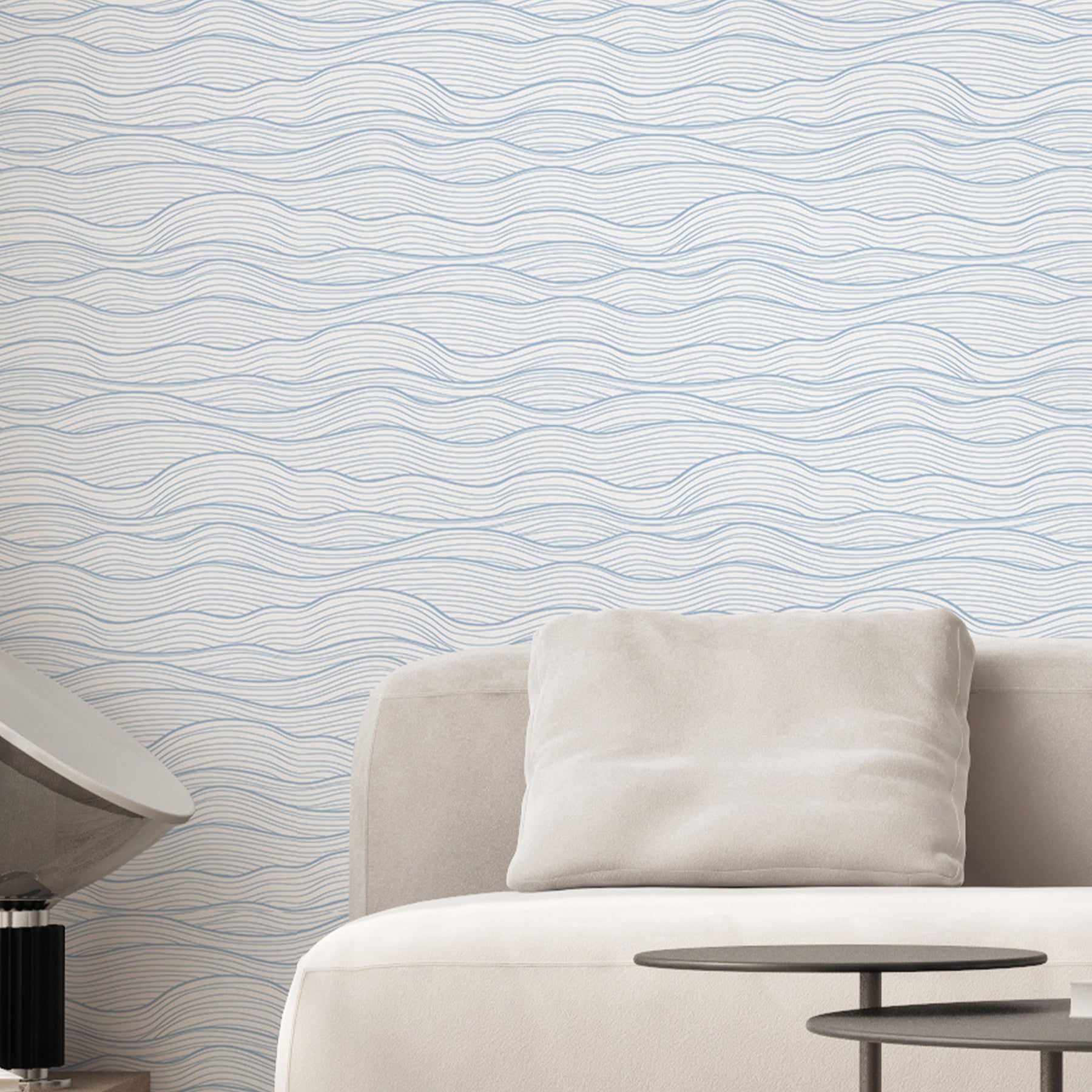 Light Blue Waves Wallpaper