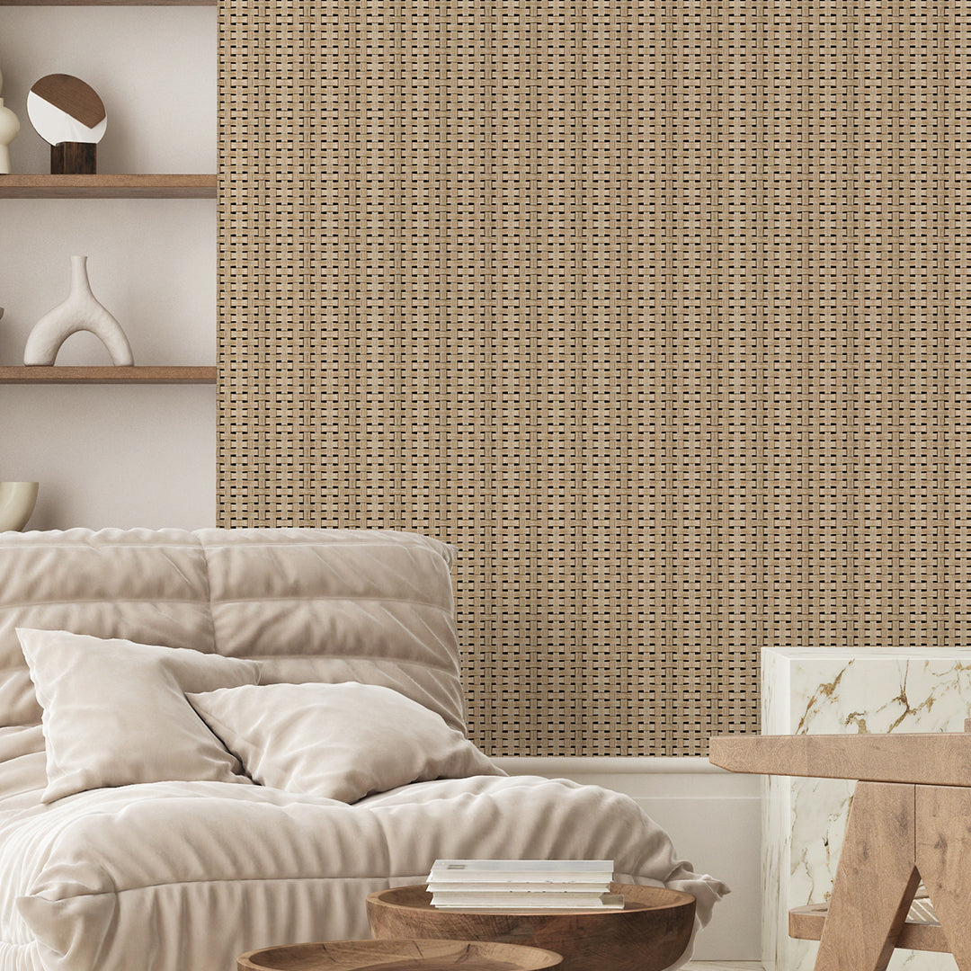 Rattan Weave Look Style #2 Wallpaper A015