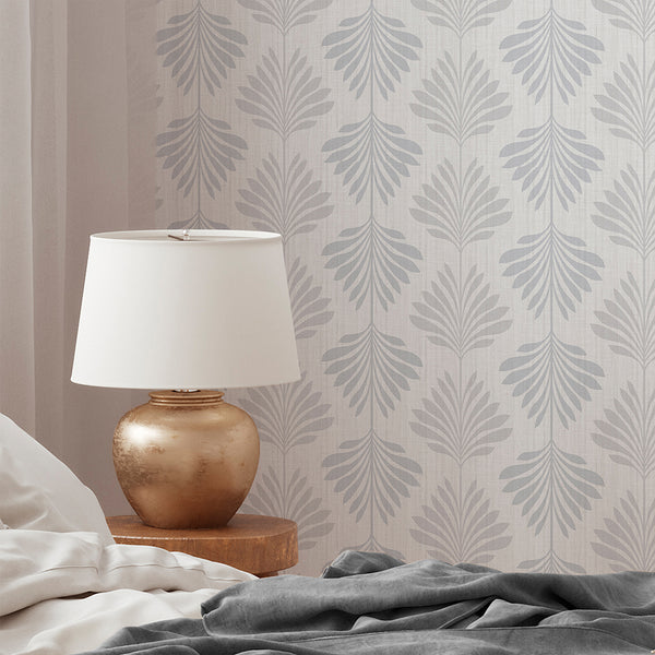 Neutral Palm Leaf Wallpaper L014