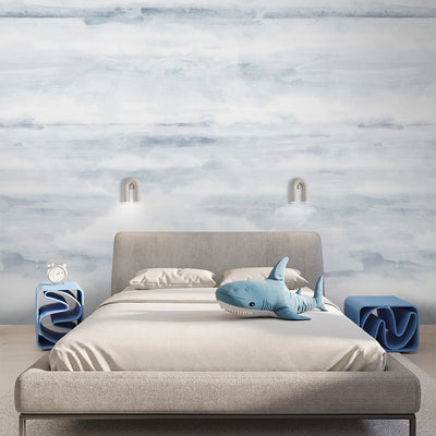 Blue Watercolor Wash Wall Mural AM173