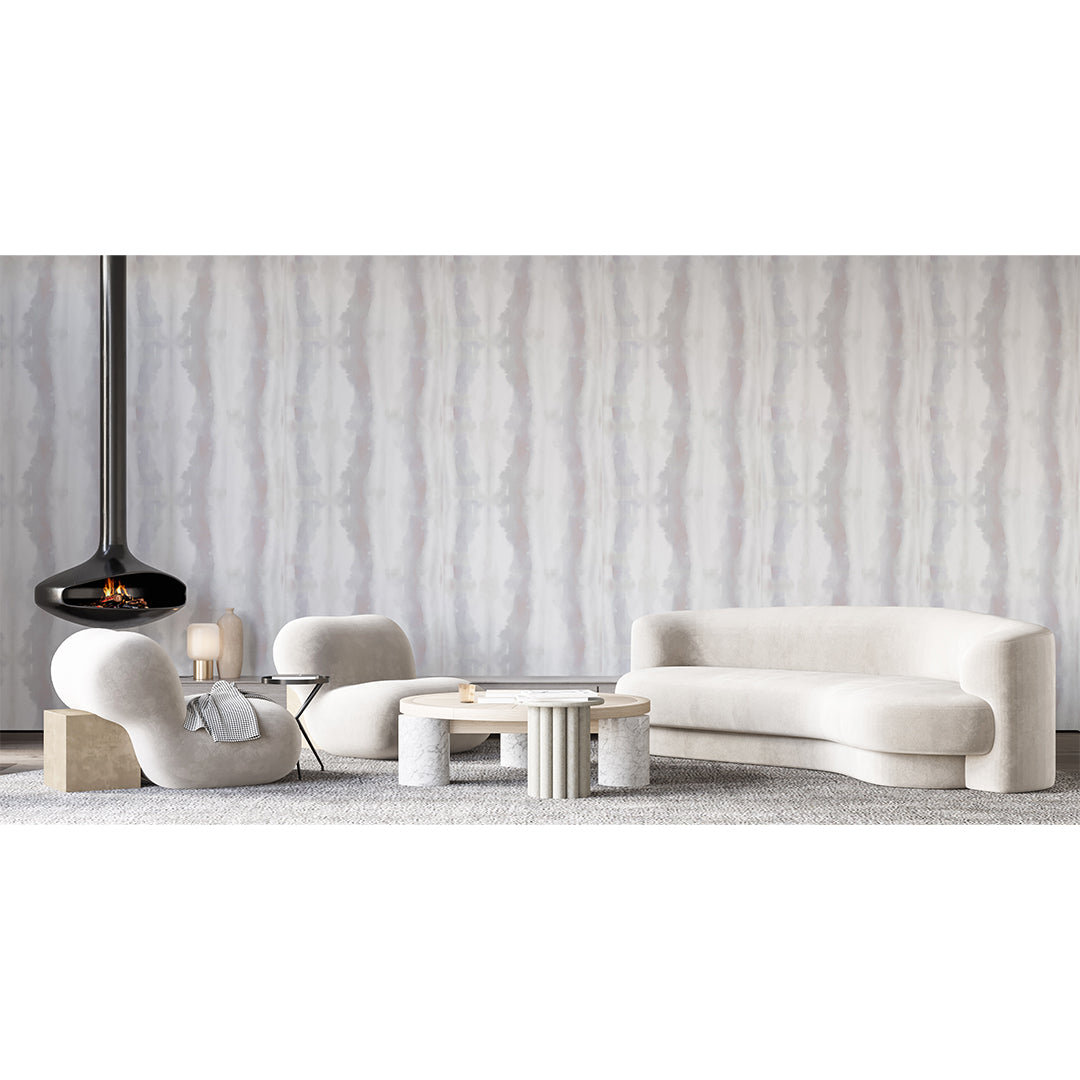 Neutral Watercolor Striped Wall Mural AM171