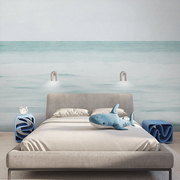 Pastel Ocean View Wall Mural AM167 - CostaCover-Peel and stick Removable Wallpaper-abstract wallpaper-accent wallpaper-adhesive wallpaper