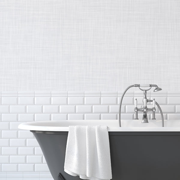 Gray Linen Texture Wallpaper CC341 - CostaCover - Peel and stick Removable Wallpaper - Abstract - abstract arches - Abstract Labyrinth Lines