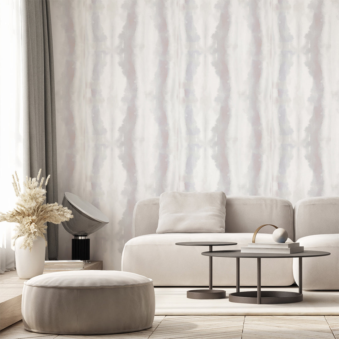 Neutral Watercolor Striped Wall Mural AM171