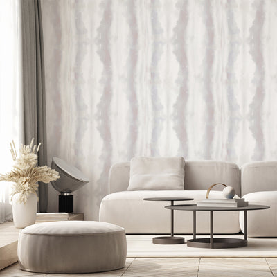 Neutral Watercolor Striped Wall Mural AM171