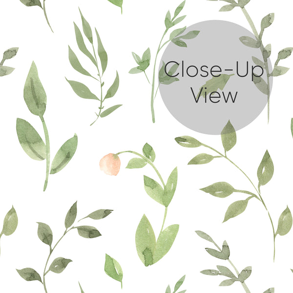 Green Botanical Nursery Wallpaper L136