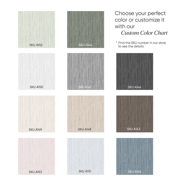 Gray wallpaper with finely packed vertical lines, enhancing vertical emphasis in minimalist bedrooms or modern living rooms.